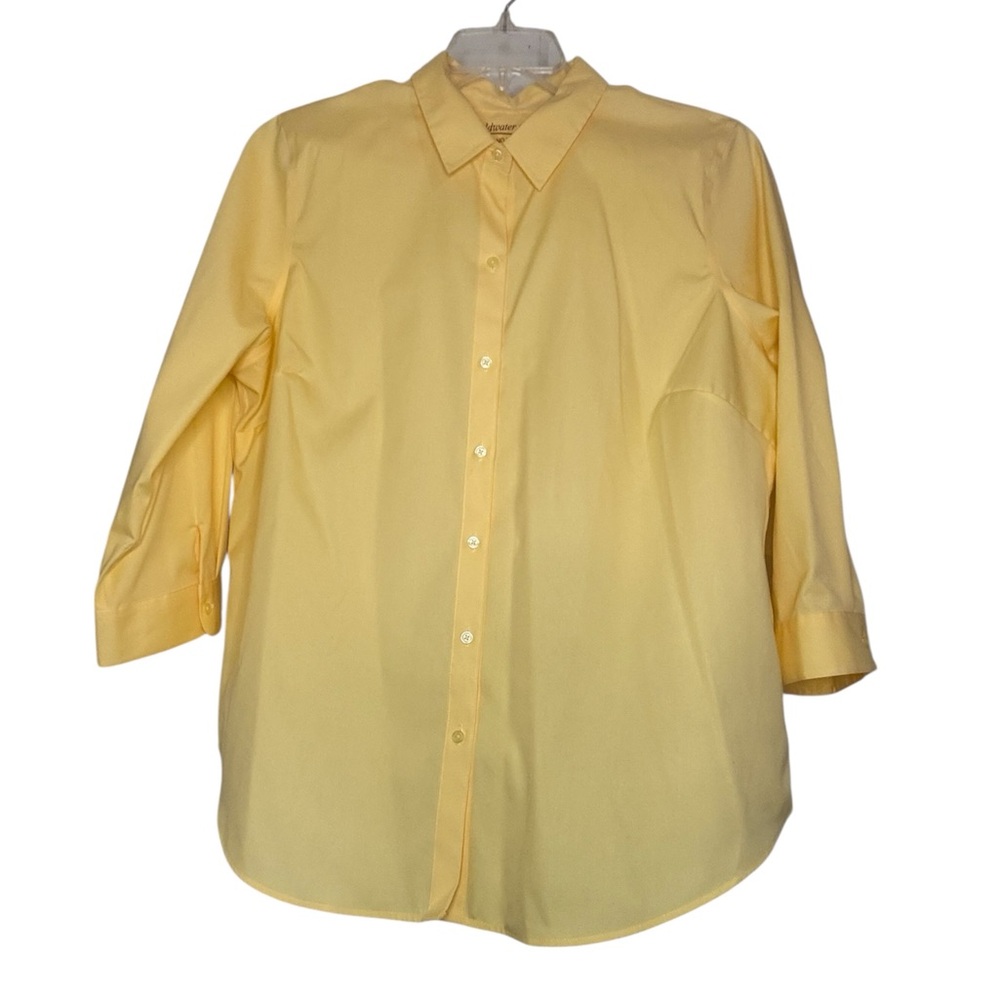 Coldwater Creek Sunlight Button Down Shirt, 100% Cotton No Iron, [Size 18W] NEW